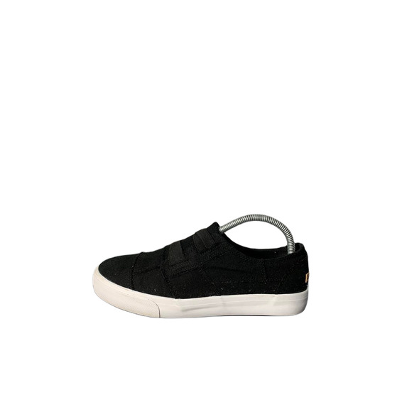 Black Canvas Slip-On Sneakers Womens Size 9 - Picture 4 of 8